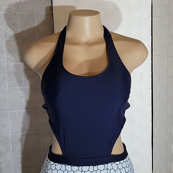 GABI NAVY SCALE PRINT ONE-PIECE SWIMSUIT - Picture 11 of 15